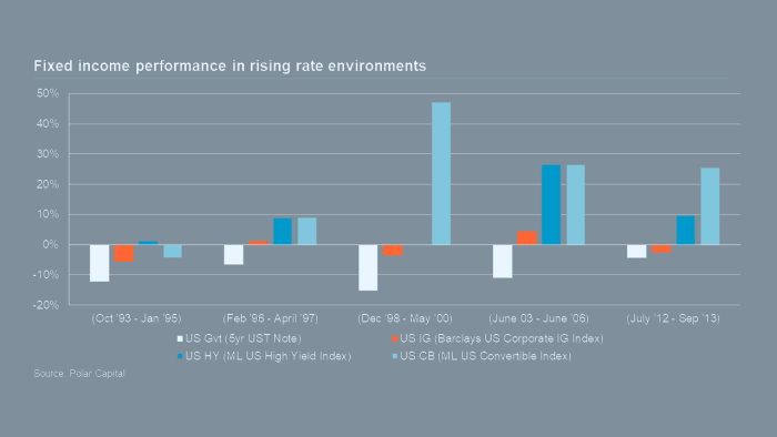 Fixed income performance in rising rate environments